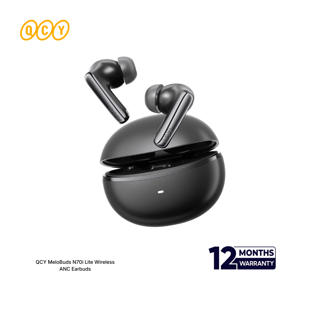 QCY MeloBuds N70i Lite Wireless ANC Earbuds – Hi-Res LDAC, 56dB ANC, 50H Battery