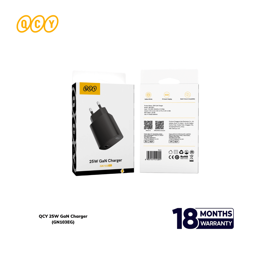 QCY 25W GaN Charger (GN103EG)