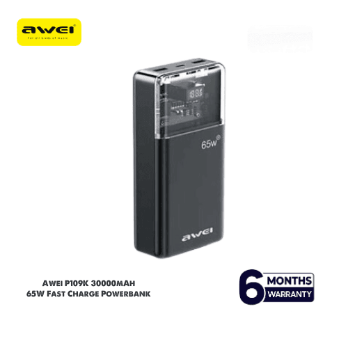 Awei P109K 30000mAh 65W Fast Charging Powerbank