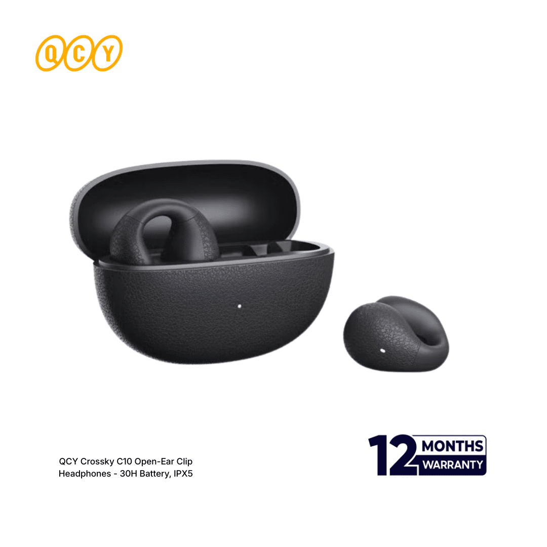 QCY Crossky C10 Open-Ear Clip Headphones – 30H Battery, IPX5