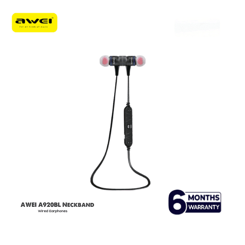AWEI A920BL Wireless Smart Sport Stereo Magnetic Earphones Explosive Bass