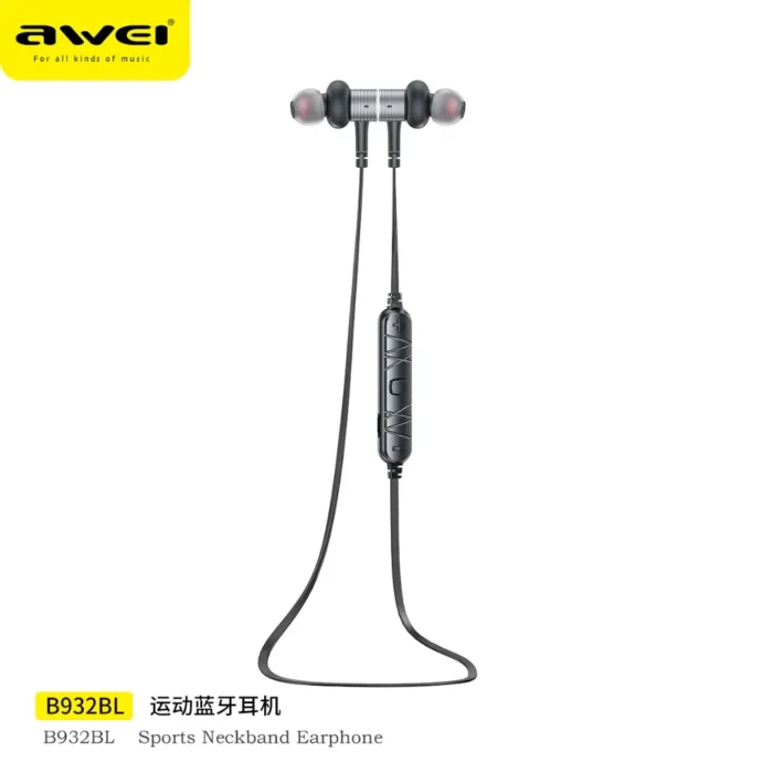 Awei B932BL Bluetooth Wireless Earphone Sport Earbuds
