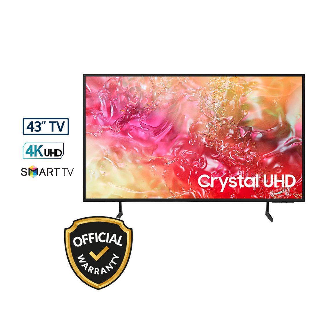 Samsung 43 Inch Crystal UHD 4K Smart TV (43DU7700) (2024)