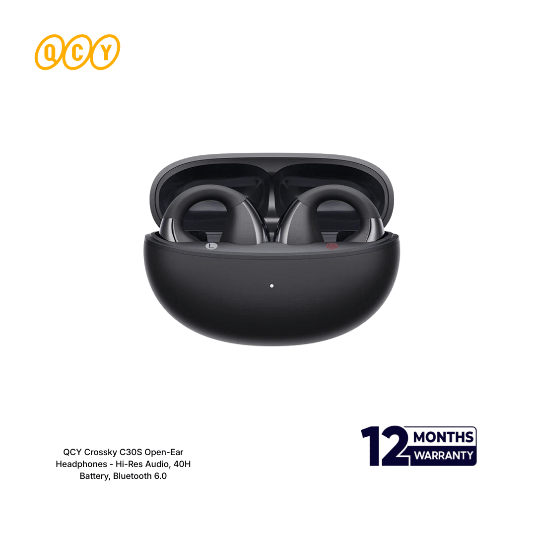 QCY Crossky C30S Open-Ear Headphones – Hi-Res Audio, 40H Battery, Bluetooth 6.0