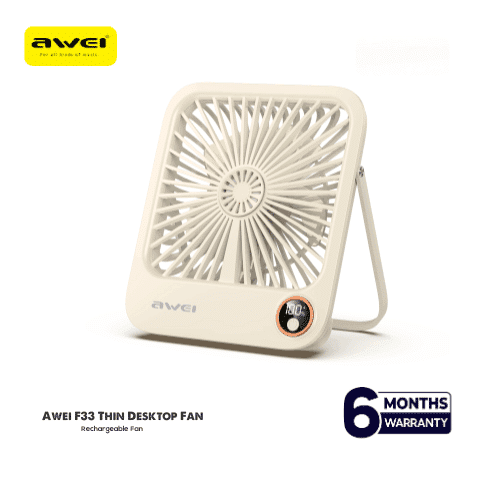 Awei F33 Thin Desktop Fan Space Saving Energy Saving Vertical Ultra-Quiet