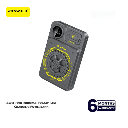 Awei P52K 10000mAh Wireless Charging 22.5W Fast Charging Powerbank