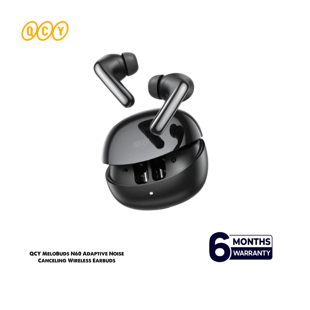 QCY MeloBuds N60 Adaptive Noise Canceling Wireless Earbuds